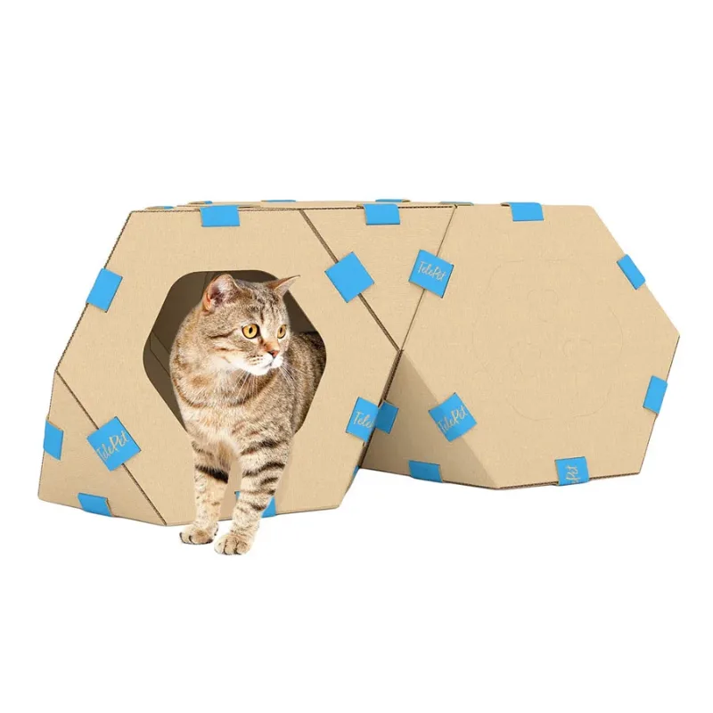 Модульный домик для котов ТелеПэт (440х440х370мм) TelePet Pet House
