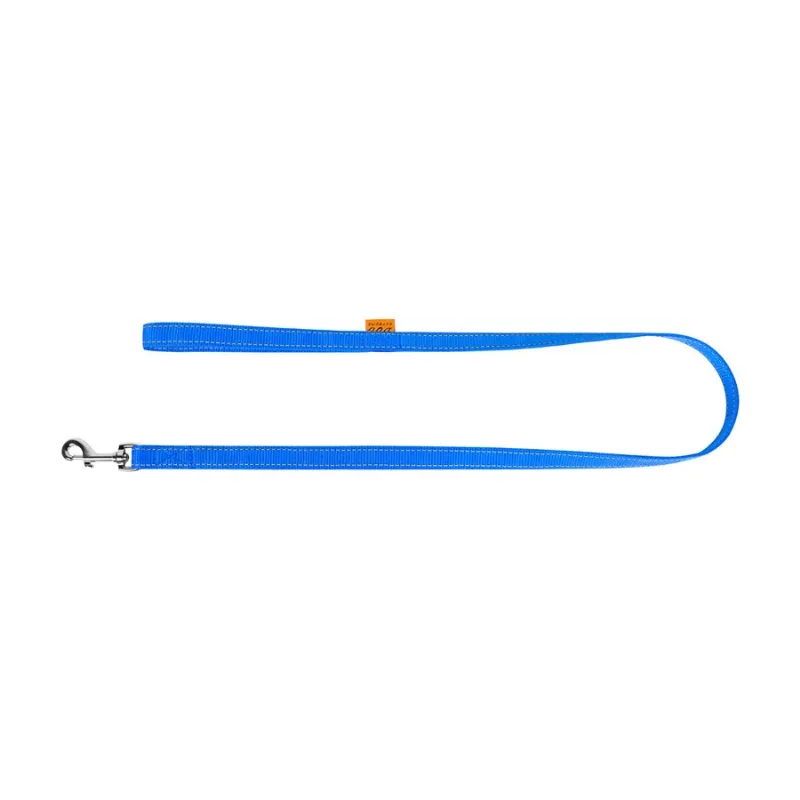 Поводок нейлоновый двойной, L, голубой Dog Extreme Leash
