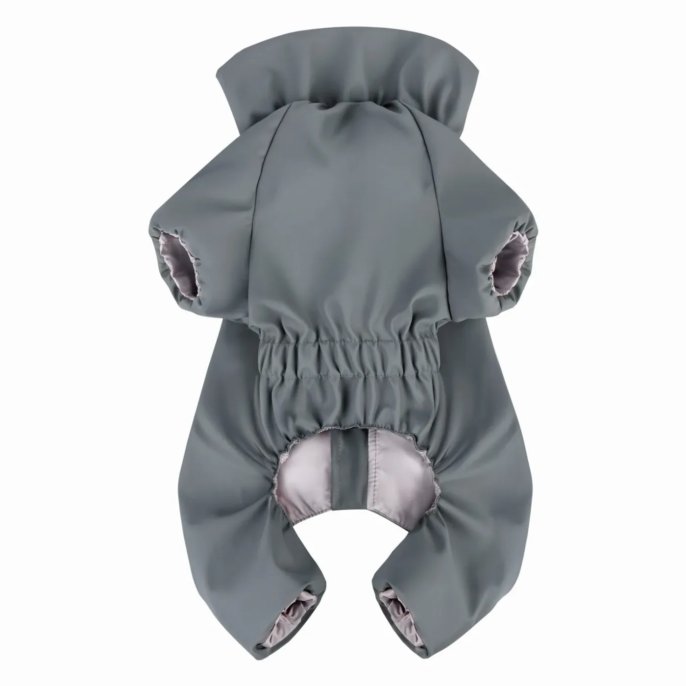 Дощовик для собак, водонепроникний, L55, сірий WAUDOG Clothes Dog Raincoat