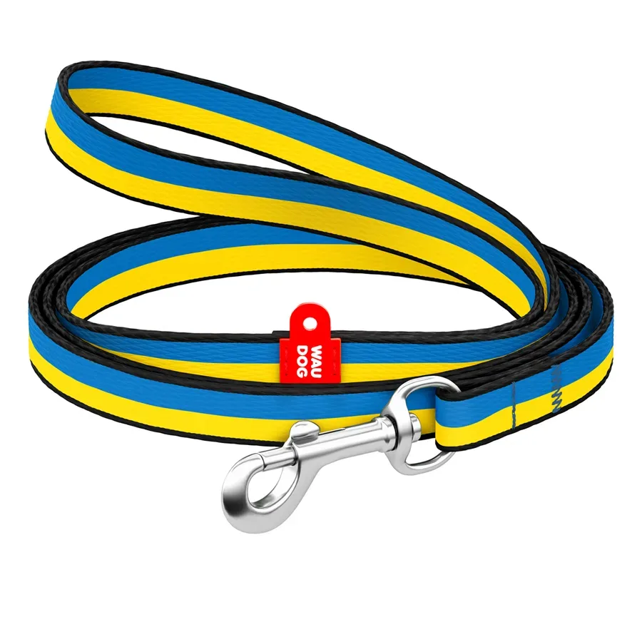 Повідець для собак нейлоновий «Colors of freedom», XS WAUDOG Nylon Leash Colors of Freedom