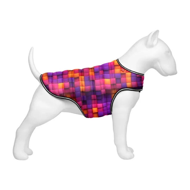 Курточка-накидка для собак «Кубы 3Д», XS WAUDOG Clothes Dog Cape Jacket 3D Cubes