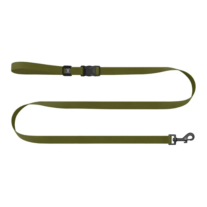 Повідець для собак регульований водостійкий, M, хакі WAUDOG Magnet Adjustable Leash