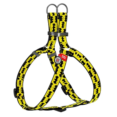 Шлея для собак «Бетмен лого», S WAUDOG Nylon Anatomic Harness Batman Logo