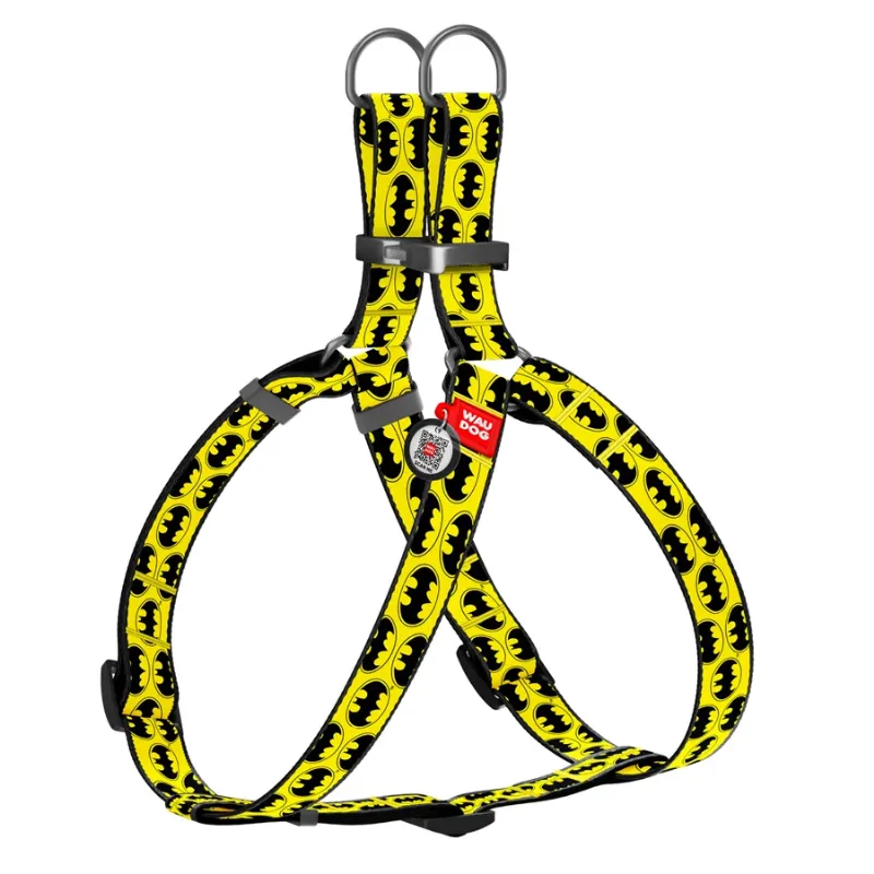 Шлея для собак «Бетмен лого», S WAUDOG Nylon Anatomic Harness Batman Logo