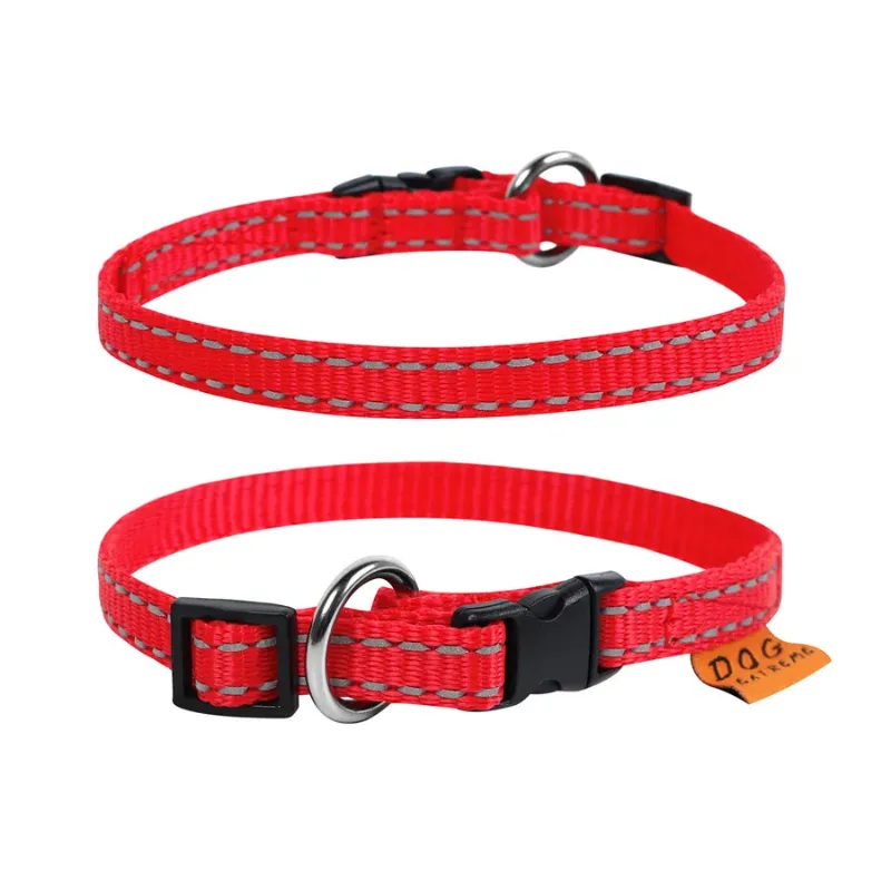 Ошейник нейлоновый регулируемый, XS1, красный Dog Extreme Collar