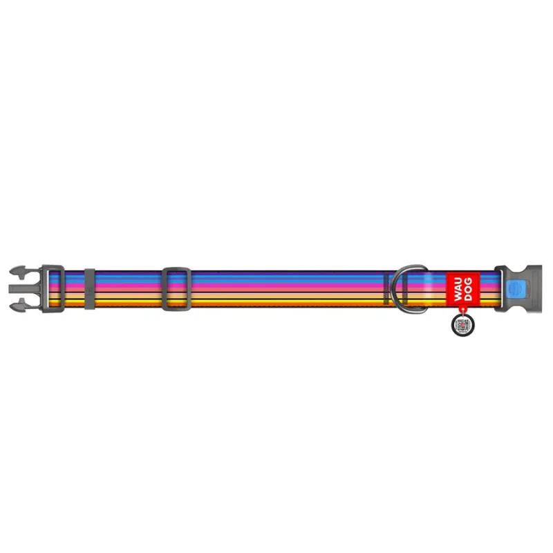 Нашийник для собак нейлоновий «Лінія 1», XXL WAUDOG Nylon Collar Line 1