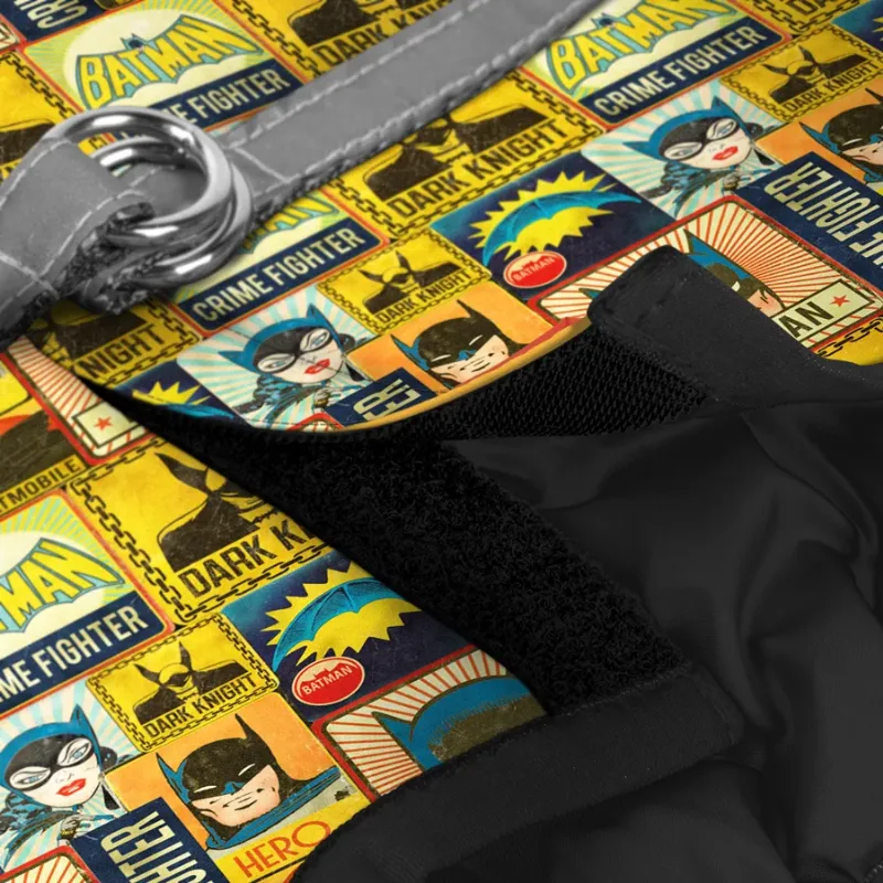 Шлея для собак мягкая «Бэтмен винтаж», XS1 WAUDOG Clothes Soft Harness Batman Vintage