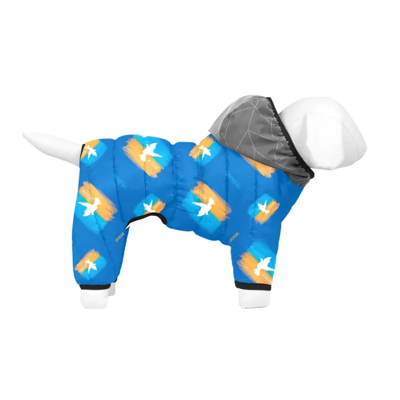 Комбінезон для собак «Прапор», L50 WAUDOG Clothes Dog Jumpsuit Flag