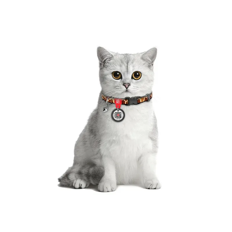 Нашийник для котів нейлоновий «Жираф», XS WAUCAT Nylon Collar Giraffe