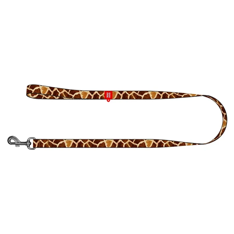 Повідець для собак нейлоновий «Жираф», 20 мм × 200 см, M WAUDOG Nylon Leash Giraffe