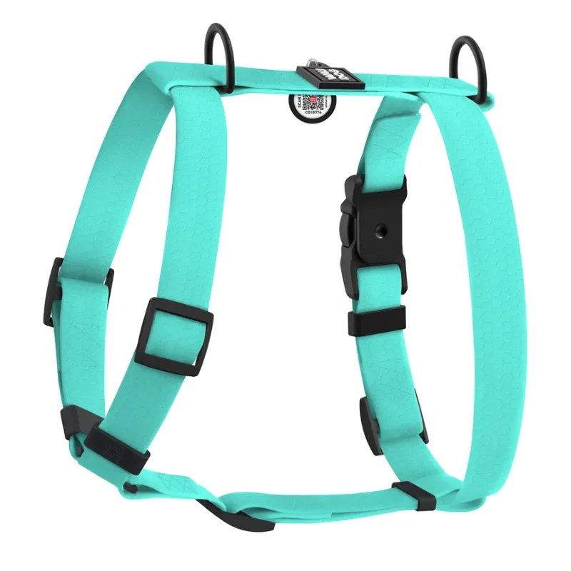 Шлея для собак водостійка анатомічна Н-подібна, M, тіффані WAUDOG Magnet Harness