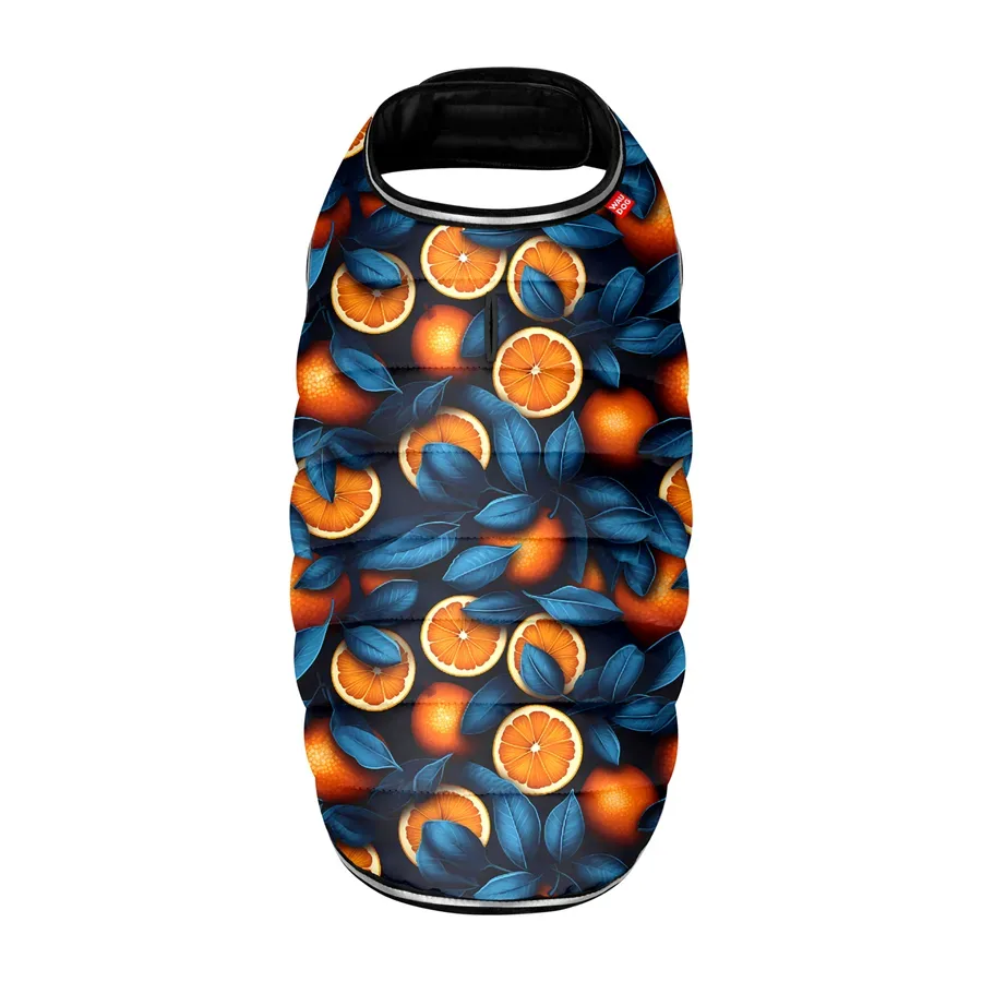 Курточка-накидка для собак «Апельсины», XS WAUDOG Clothes Dog Cape Jacket Oranges