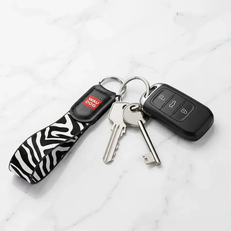Брелок нейлоновий «Зебра» WAUDOG Family Keychain Zebra