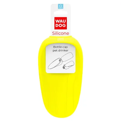 Поилка-насадка на бутылку, 165х90 мм, желтый WAUDOG Silicone Bottle Drinker