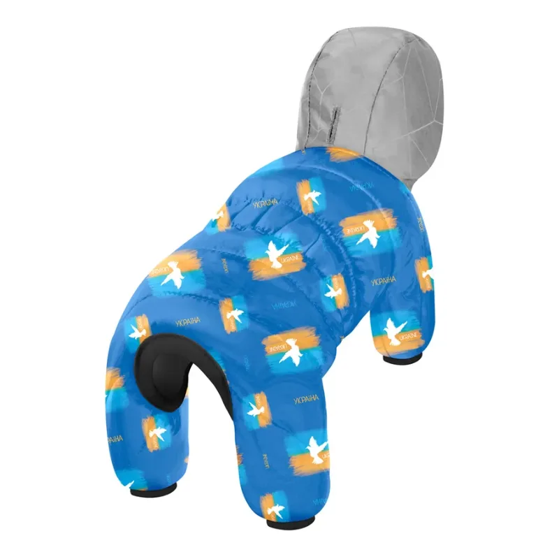 Комбінезон для собак «Прапор», L50 WAUDOG Clothes Dog Jumpsuit Flag