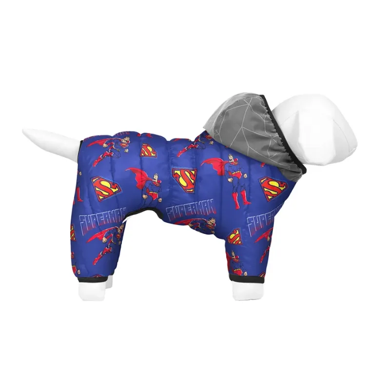 Комбінезон для собак «Сила Супермена», L50 WAUDOG Clothes Dog Jumpsuit Superman Power