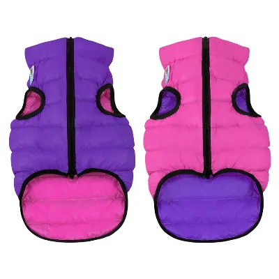 Курточка для собак двостороння, M50, рожево-фіолетова AiryVest Dog Jacket