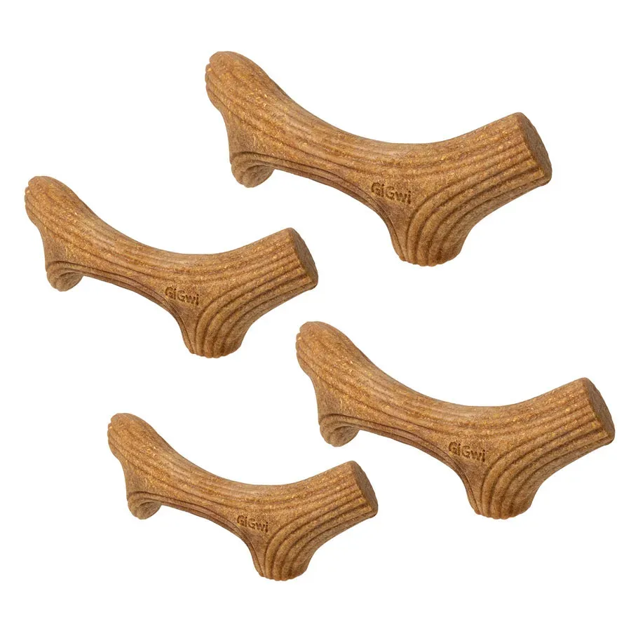 Игрушка для собак Рог жевательный, дерево, полимер, XS GiGwi Wooden Antler Horn Toy
