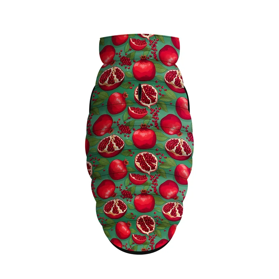 Курточка для собак «Гранати», L55 WAUDOG Clothes Dog Jacket Pomegranates