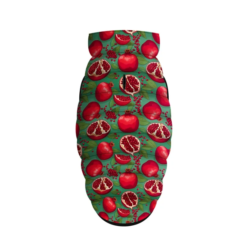Курточка для собак «Гранати», L55 WAUDOG Clothes Dog Jacket Pomegranates