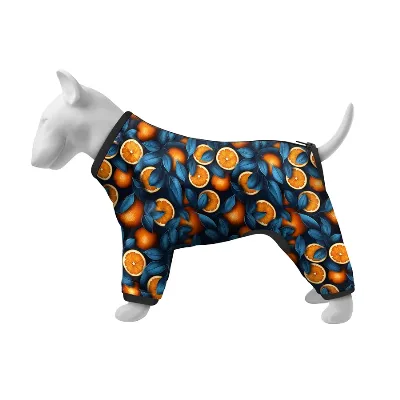 Вітровка для собак «Апельсини», S40 WAUDOG Clothes Dog Windbreaker Oranges