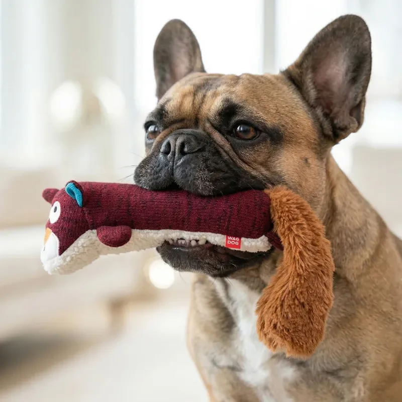 Игрушка для собак Белка, трикотаж, M WAUDOG Fun Plush Squirrel Squeaky Toy