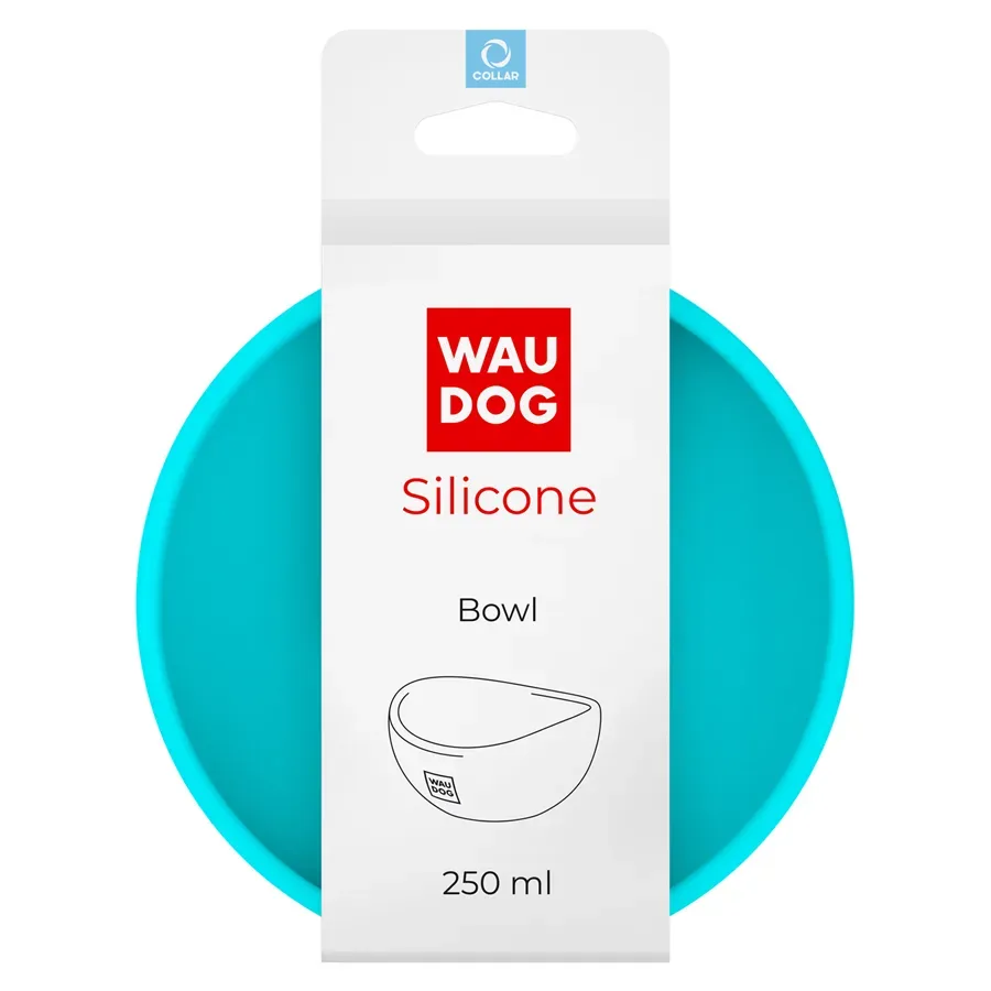 Миска, 250 мл, голубой WAUDOG Silicone Bowl
