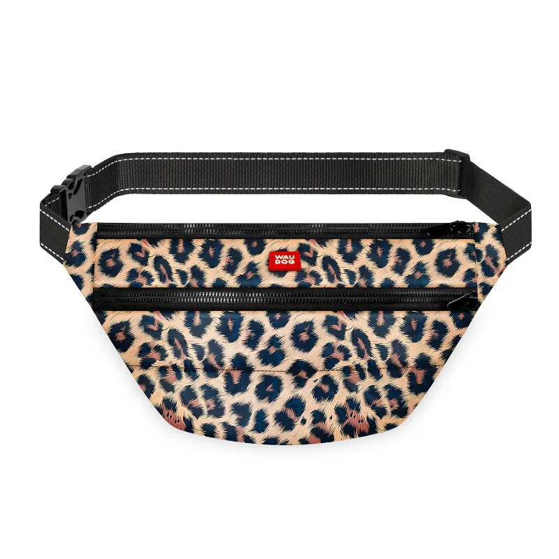 Поясна сумка-бананка, розмір 33*17*10 см «Леопард» WAUDOG Family Waist Bag Leopard