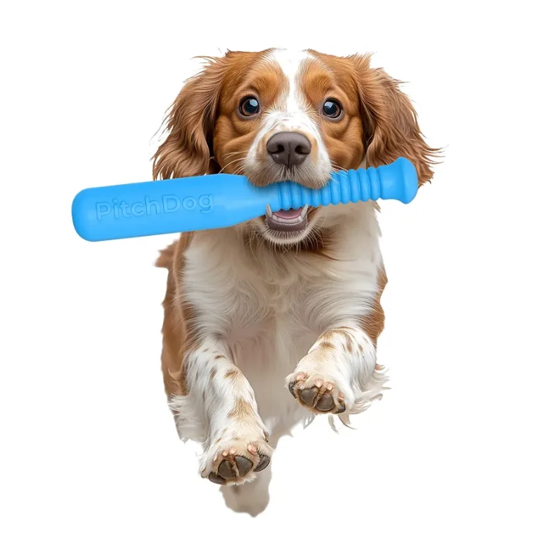 Игровая бита для апортировки, голубой PitchDog Bat