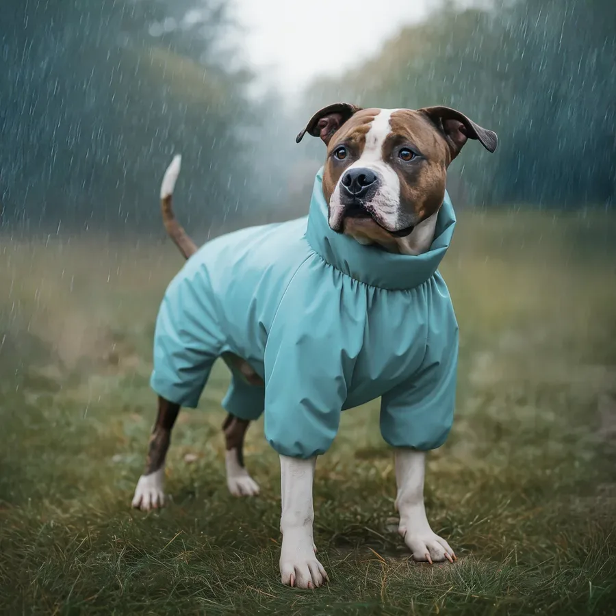 Дощовик для собак, водонепроникний, M45, блакитний WAUDOG Clothes Dog Raincoat