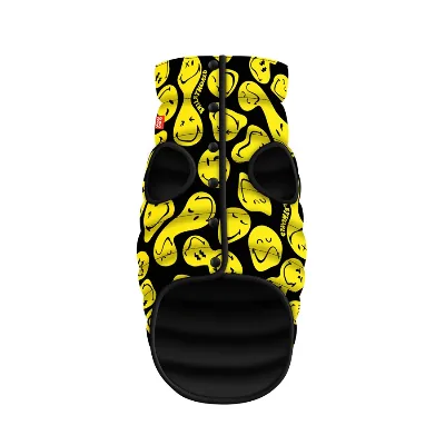 Курточка для собак «Смайли на чорному», L55 WAUDOG Clothes Dog Jacket Smileys on Black