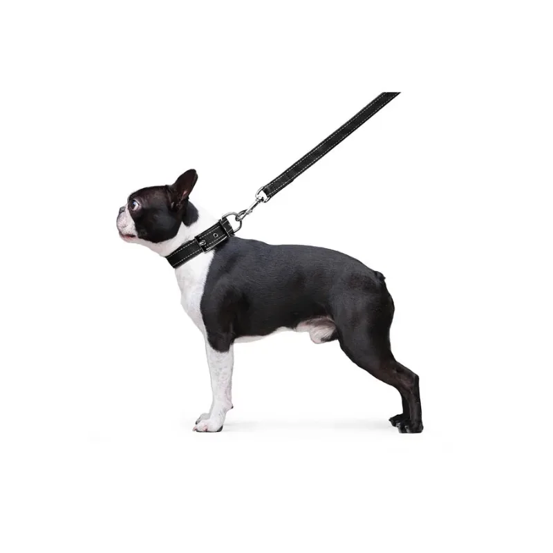 Повідець з нейлону подвійний, M, чорний Dog Extreme Leash