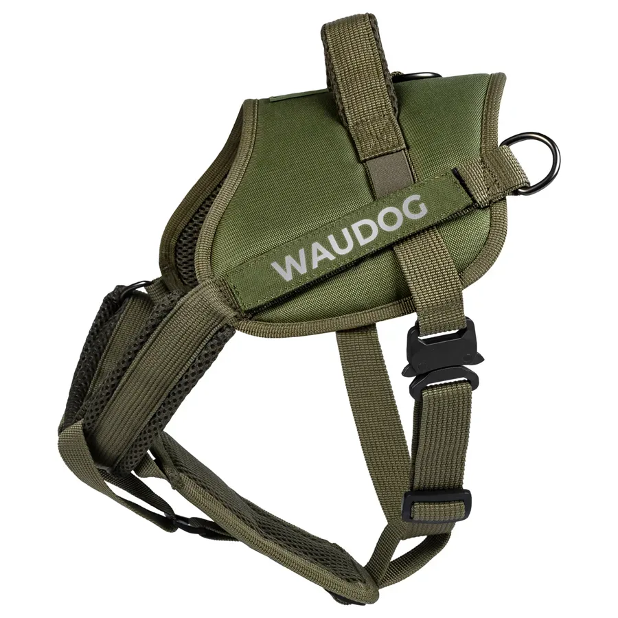 Шлея для служебных собак, светоотражающая, XS, хаки WAUDOG PRO-2 Harness
