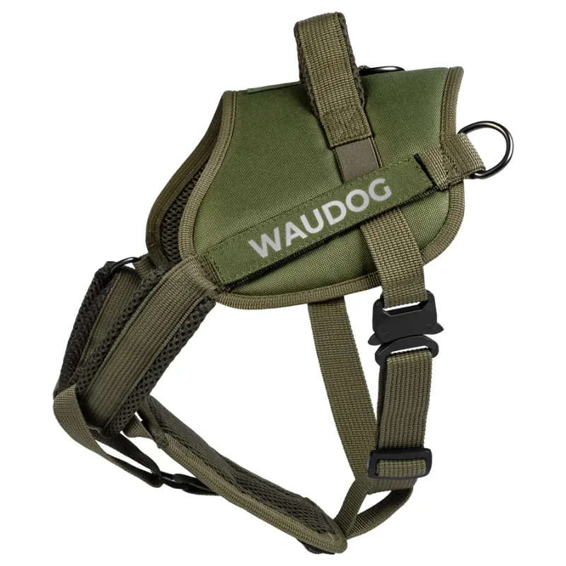 Шлея для служебных собак, светоотражающая, XS, хаки WAUDOG PRO-2 Harness