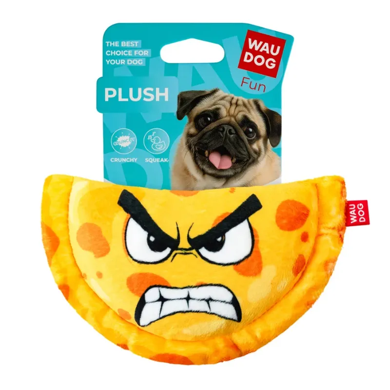 Іграшка для собак Чебурек, плюш WAUDOG Fun Plush Crunchy Toy