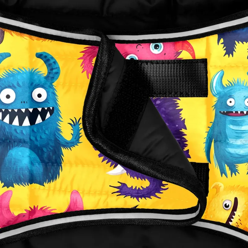 Курточка-накидка для собак «Мохнатые монстры», XL WAUDOG Clothes Dog Cape Jacket Furry Monsters