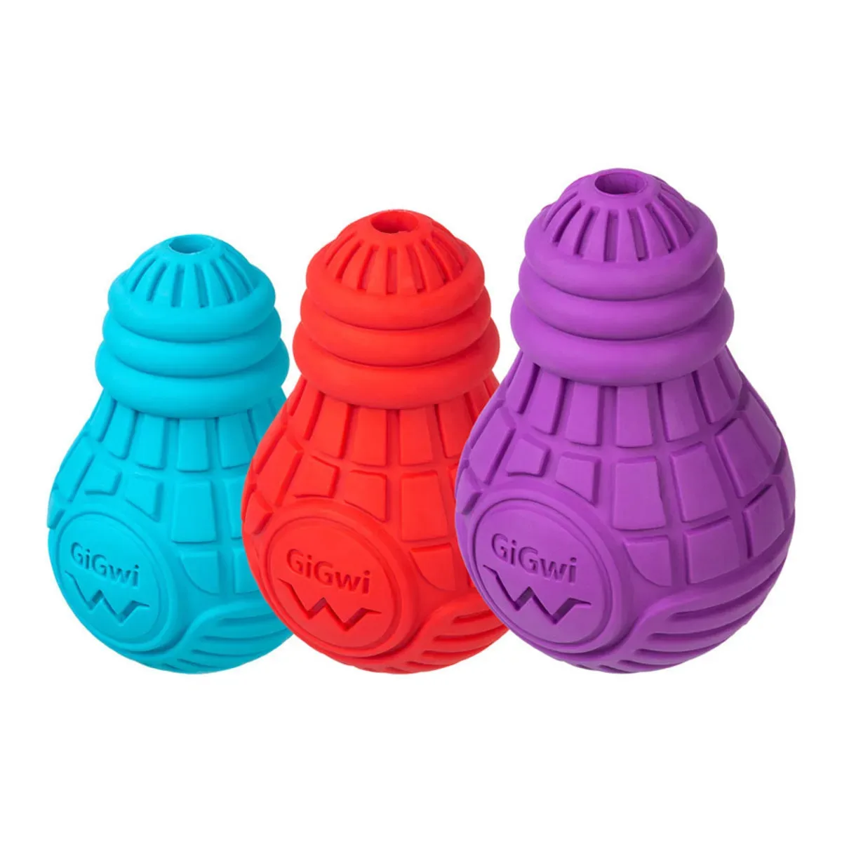Іграшка для собак Лампочка гумова, гума, S, блакитна GiGwi Bulb Rubber Toy