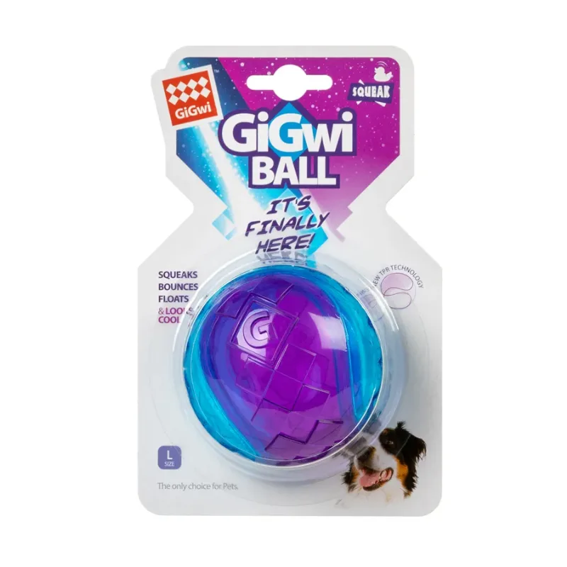 Іграшка для собак М'яч з пищалкою, гума, 8 см GiGwi BALL Toy