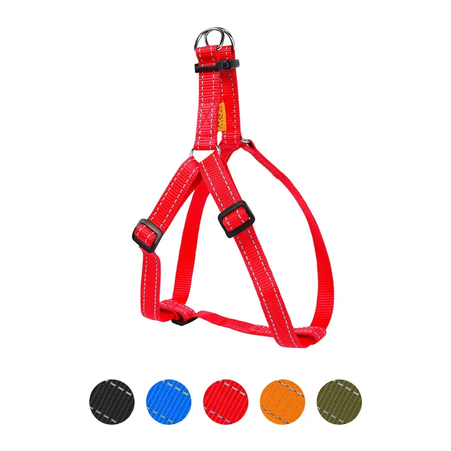 Шлея з нейлону, регульована, M, червоний Dog Extreme Harness