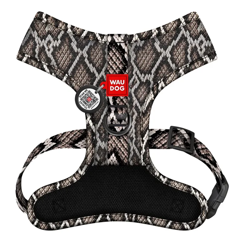 Шлея для собак дихаюча «Змія», M WAUDOG Mesh Soft Harness Snake