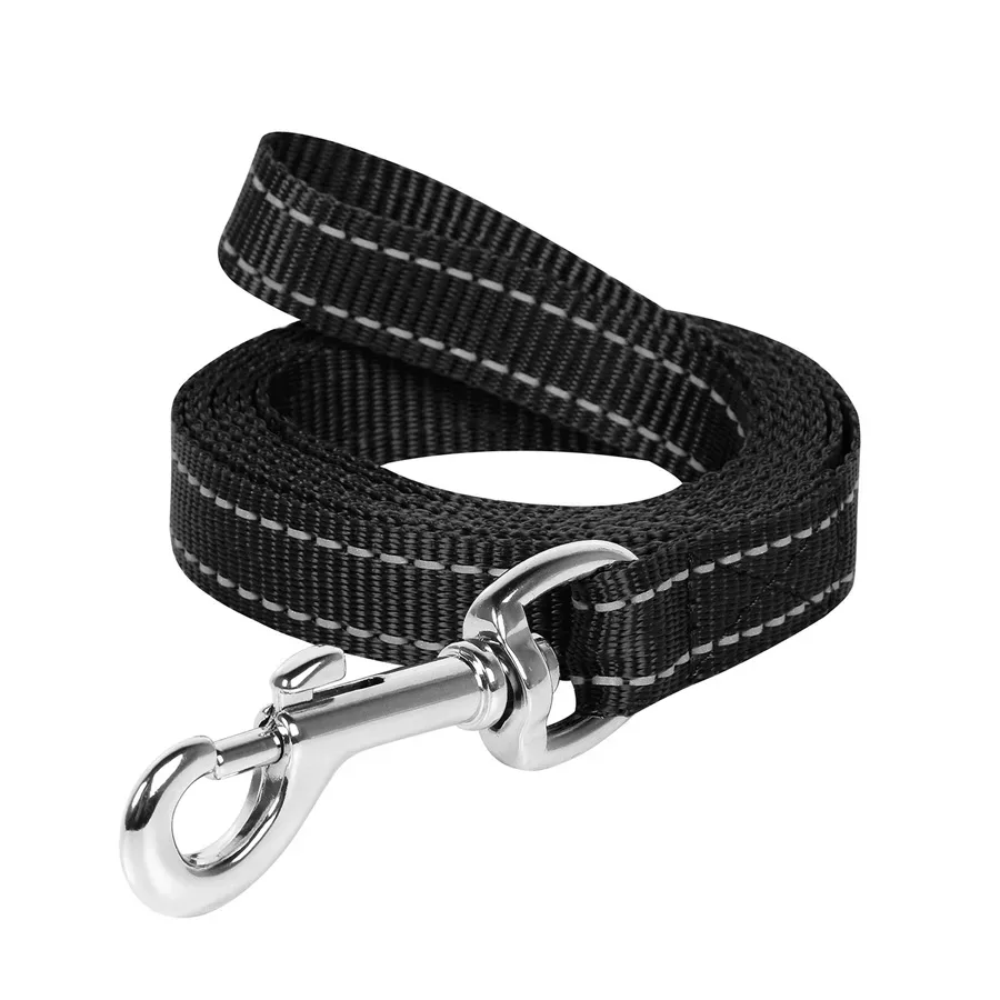 Поводок нейлоновый, 25 мм × 200 см, L, черный Dog Extreme Leash