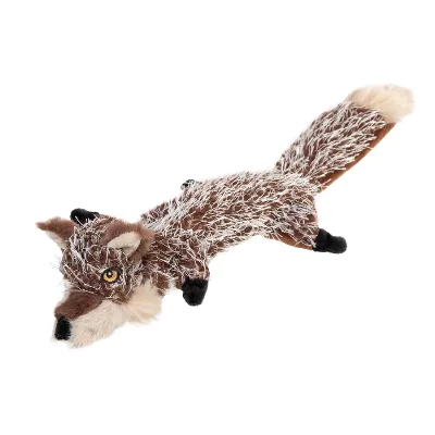 Іграшка для собак Вовк з пищалками, текстиль, 37 см GiGwi Plush Friendz Wolf Plush Toy