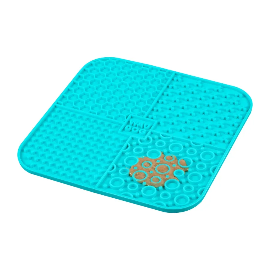 Коврик для слизывания, 190х190х10 мм, голубой WAUDOG Silicone Lick Mat