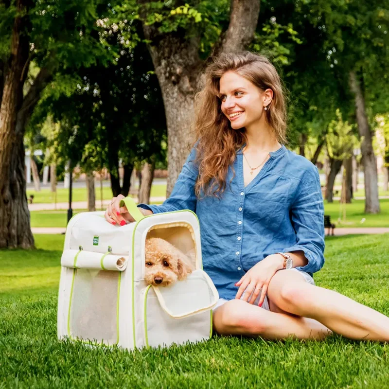 Рюкзак-переноска для котів та дрібних порід собак, 42*34*27 см, до 8 кг WAUDOG Relax Eco Pet Carrier