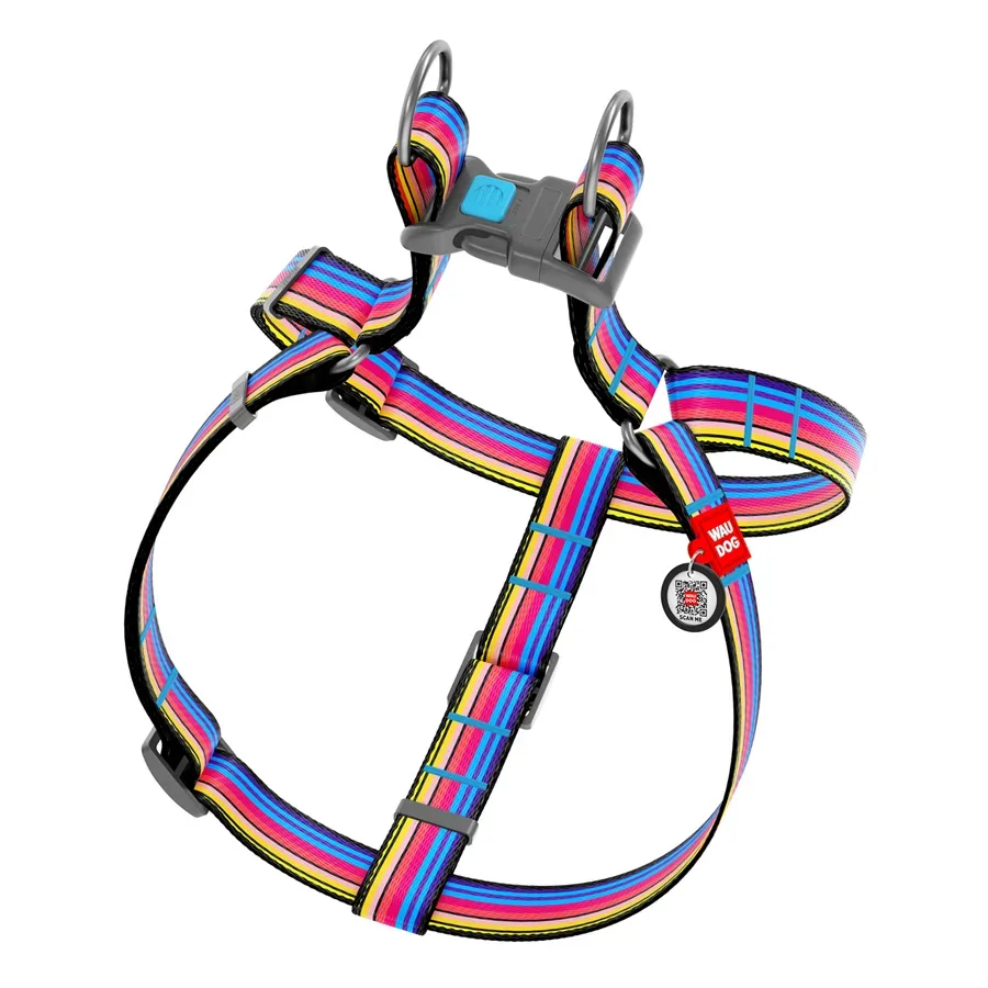 Шлея для собак «Лінія 1», L WAUDOG Nylon Anatomic Harness Line 1
