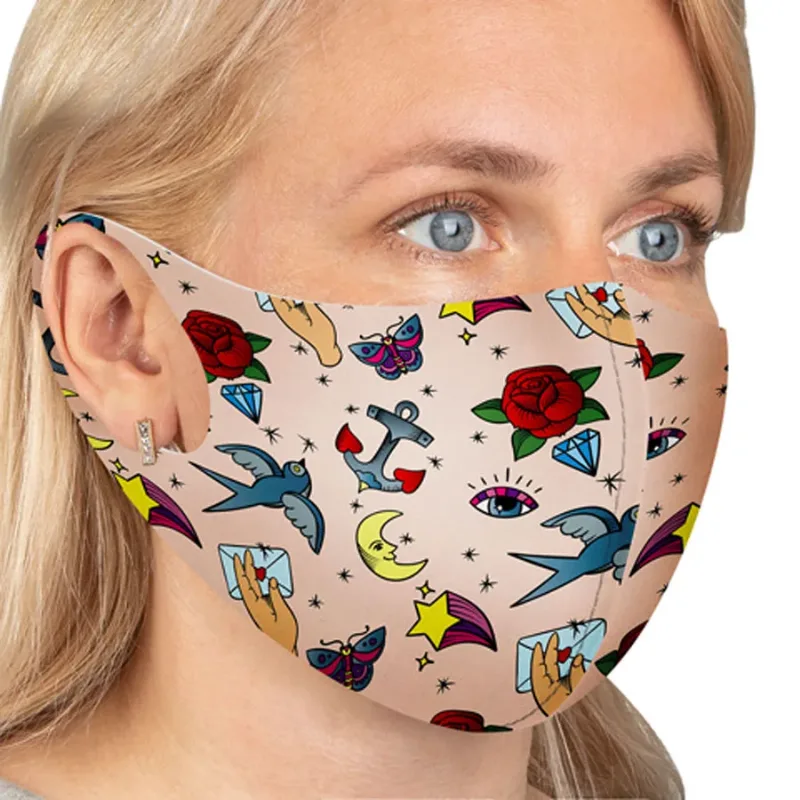 Маска захисна «Тату», XS WAUDOG Safety Face Mask Tattoo
