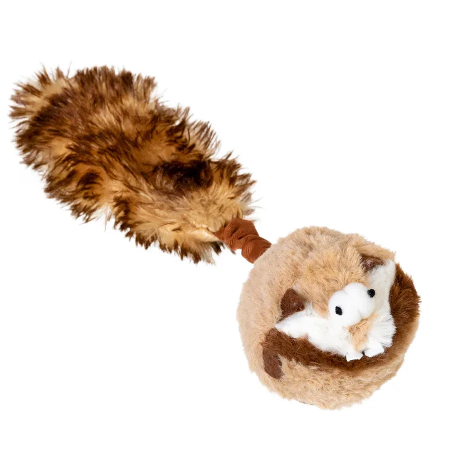 Игрушка для собак Барсук с 2-мя пищалками, искусственный мех, 26 см GiGwi Catch&fetch Plush Toy