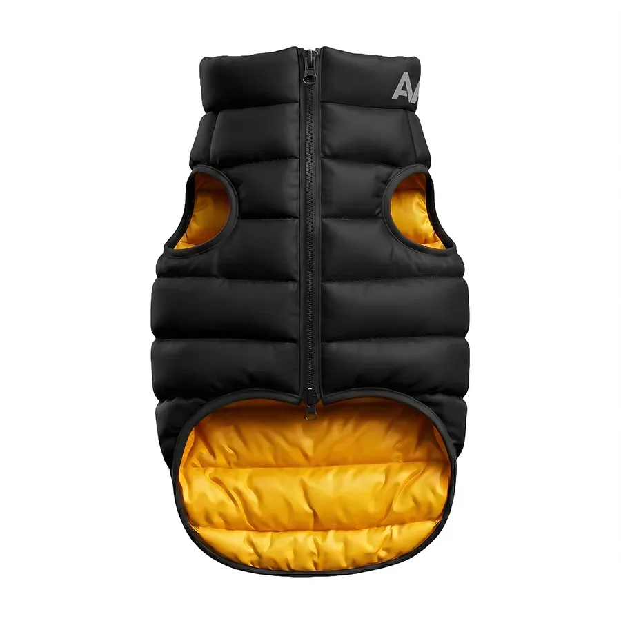 Курточка для собак двостороння, S40, жовто-чорна AiryVest Dog Jacket