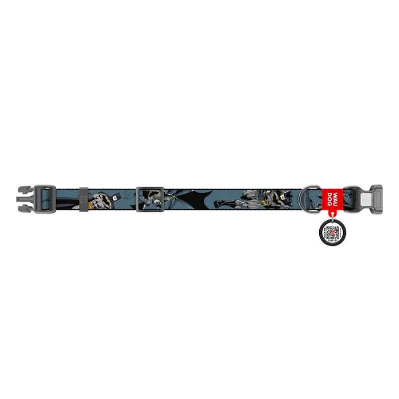 Ошейник для собак нейлоновый «Тень Бэтмена», L WAUDOG Nylon DC Comics Collar Batman Shadow