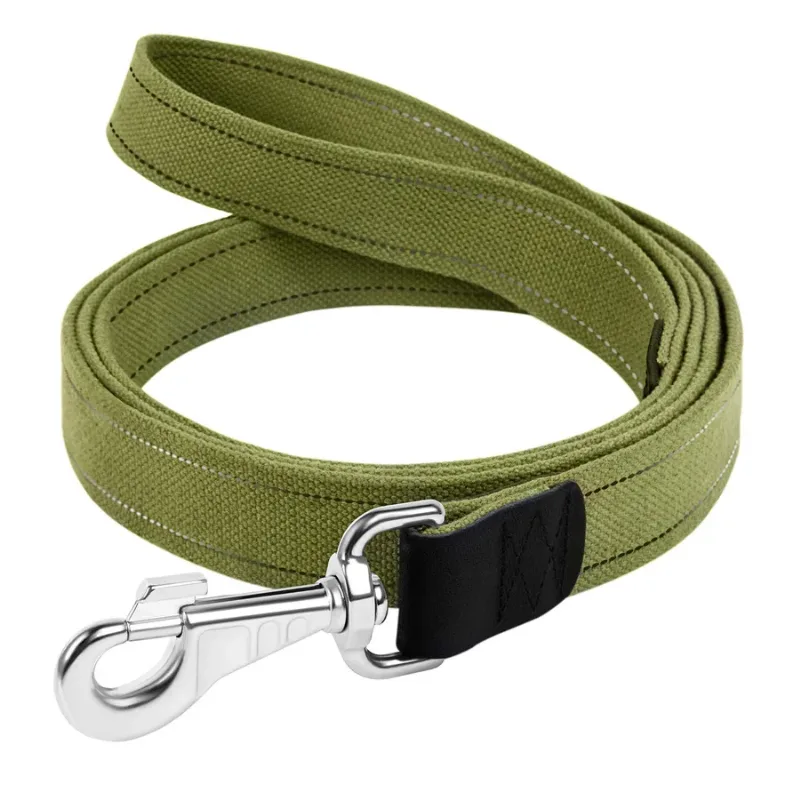 Повідець для собак бавовняна тасьма Брезент, 35 мм × 500 см, XL Collar Canvas Leash